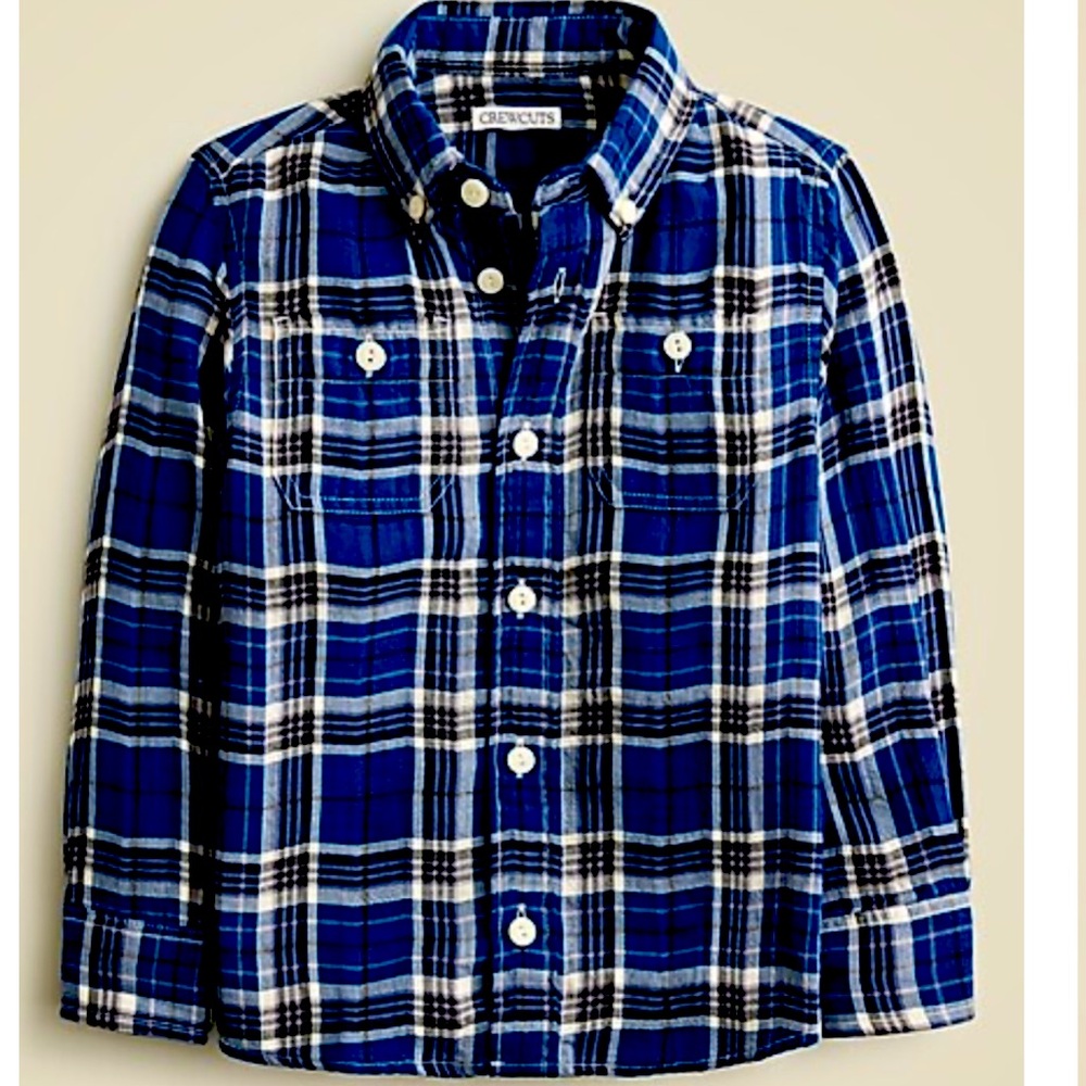 🆕 J. Crew Kids Long Sleeve Button down in Lightweight Flan